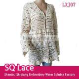 2016 Summer Promotion High Quality Cotton Fabric Lace Coat,lace Cardigan thumbnail-1