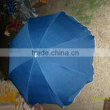 Blue Beach Umbrella With UV Coating 6 Feet Sun Blocking thumbnail-1
