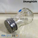 Cheap 50ml Ribbed Pepper Salt Jars Glass Spice Jars With Metal Lids thumbnail-2