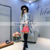 New Fashion Fringed Checked Plaid Acrylic Lady Poncho Shawl thumbnail-2