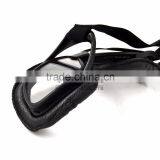 BJ-GT-007 High Quality Black Leather Clear Lens Goggles Motocross thumbnail-5