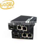 Fiber optical <b>ethernet</b> unmanaged <b>switch</b> media converter 2 port 10/100/1000M RJ45 Ports +1x 1000M <b>SFP</b> Ports