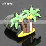 Promotional Beach Souvenir Coconut Palm Tree Shaped Soft Rubber Injection Molding Eco-friendly Soft PVC Fridge Magnet thumbnail-1
