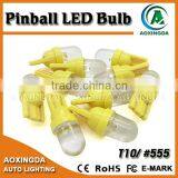 Pinball Machine Parts 6.3V Pinball LED Clear Lens Wedge T10 555
