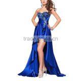Latest Plus Size Wedding Gowns Sexy Cleavage Quinceanera Dresses Ball Gown Purple Blue Exotic Prom Dresses thumbnail-2