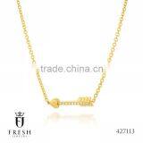 Fashion Gold Plated Necklace - 427113 , Wholesale Gold Plated Jewellery, Gold Plated Jewellery Manufacturer, CZ Cubic Zircon AAA thumbnail-1