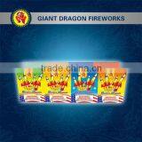 4 different color design with plastic cover SATURN MISSILE FIREWORKS MADE IN CHINA