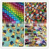 Flower Custom Printed Cotton Lycra Fabric Quality Choice