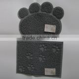 Grey Pet litter mat for cats/PVC mat/ litter catcher mat / the litter catcher China wholesale pet accessories