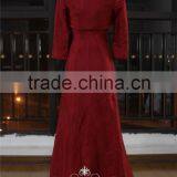 Real Works Wine Red Evening Dresses China With Detachable Cape 2015 thumbnail-3