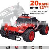 RC Truck 1/16 Scale Electric 2.4Ghz 4WD High Speed Remote Controlled Car Off Road Ready to Run