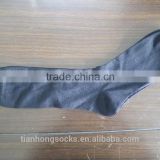 Wholesale Mens black dressed crew bamboo fiber socks China socks machine factory