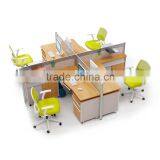 Used Glass Office Low Partition Melamine Table Top thumbnail-1