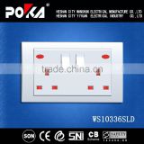 13A Double electric 3-pin wall socket 220v
