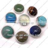 LJ0132 Hot Sale Snap Press Button Clasp With Gemstone Bead