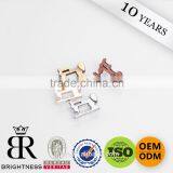 Hot Sale Custom Metal Bag Label Permanent Adhesive Metal Label Handbag Logo Labels