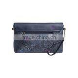 Trendy Metallic Detail Flap Clutch Handbag Women Brand Wholesale Leather Clutch Bag thumbnail-2