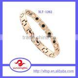 Black Heart Couple Anti-radiation Magnetic Bracelet Stainless Steel Energy Bracelet thumbnail-4