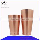 26 oz red copper plated large unique cocktail shaker boston cocktail shaker set