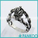 Royal Crown Shield Series of European and American Style Silver ,titanium ,alloy For Selective Unisex Ring thumbnail-3