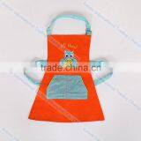 Eco-Friendly Cotton Embroidery Orange Kitchen Cooking Promotion Kids Apron thumbnail-1