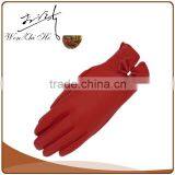 Bright Color Thin Warm Pink Leather Gloves Price thumbnail-3