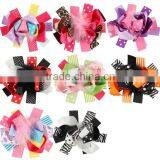 Christmas Style Woven Crochet Elastic Band With Feather Clips Floral Headband Girls Hair Jewelry Photo Prop Craft thumbnail-4