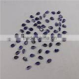 NATURAL IOLITE CUT FACETED GOOD COLOR & QUALITY 4X6 MM PEAR LOT