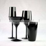Handmade Black Drinking Glass thumbnail-1
