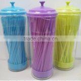 Plastic Straw Dispenser With 100pcs Straws,straw Holder With 100pcs Straws #TG20080 thumbnail-1