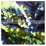 2016 Fashion Colourful Green Shiny Sequin Fabric Guangzhou Wholesale thumbnail-3