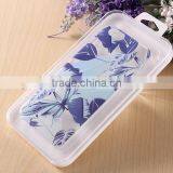 Transparent Ultrathin Hard Plastic Cell Phone Case With Blue Painting Case for Iphone thumbnail-2