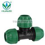 Various PP Compression Stainless Quick Clamp Pipe Fitting