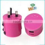 Universal multi-function travel charging converter with wifi and USB port