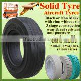 Well-reputed Chinese 12x4 Flat Proof Aircraft Solid Tyres With Good Price thumbnail-1