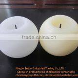 Round Ball Shaped Flamleless Candles Yellower Flicking Wax Candle thumbnail-2