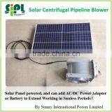 SUNNY Solar Powered Dia.100mm 4 Inch Double Air-outlet Centrifugal Air Blower Fan With Battery thumbnail-1