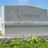 Carved Words With Base Style Gray Polished Monument thumbnail-1