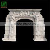 White Marble Figure Carving Door Frame thumbnail-1