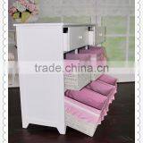 Handmade White Solid Living Room Cabinet With Drawers thumbnail-3