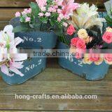 Antique Metal Garden Flower Pot, Metal Pot for Garden thumbnail-2