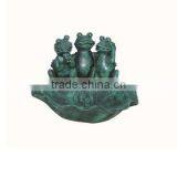 Cast Iron Vivid Frog Statue For Water Fountain thumbnail-4