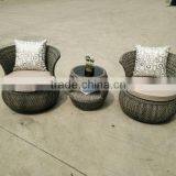 Man-made Fibre Wicker Chair/Aluminum Rotatable Chair/Gardern Outdoor Sofa Set (BP-232R) thumbnail-2