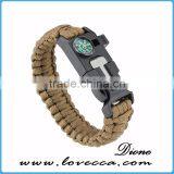 Wilderness Survival Guide Braided Military Bracelets Camping Hiking Gear thumbnail-2