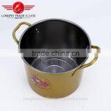 High Quanlity Simple to Use Kitchen Accessories Colorful Stainless Steel Cookware Pot thumbnail-5