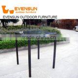 Evensun Rattan Outdoor Patio Plastic Resin Rattan Weaving Wicker High Back Bar Chairs thumbnail-3
