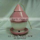 Garden Decorative Ceramic Hanging Bird Breeding Cage thumbnail-1