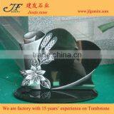 Types Of Small Carved Granite Tombstone With Flower Carving thumbnail-4