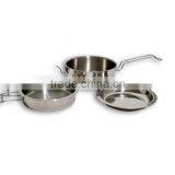 3pcs Stainless Steel Outdoor Camping Cookware Set