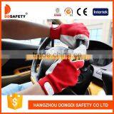 DDSAFETY Pig Leather Gloves With Cotton Back Safety Gloves thumbnail-2